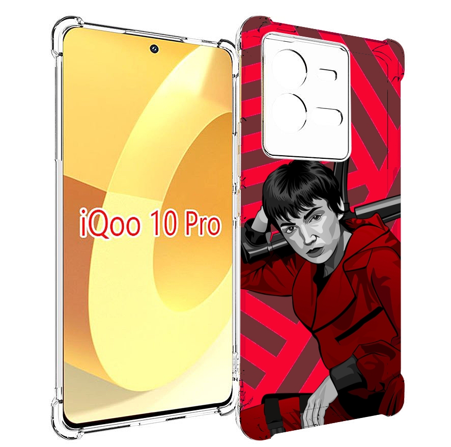 

Чехол MyPads Токио-бумажный-дом для Vivo iQOO 10 Pro, Прозрачный, Tocco