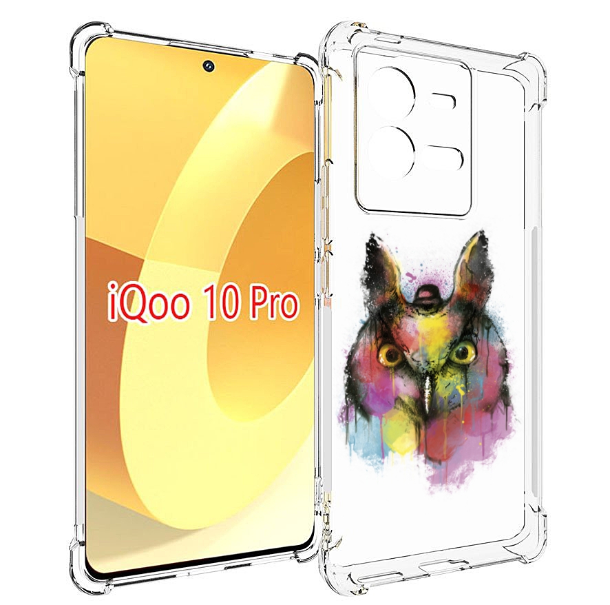 

Чехол MyPads Сова 2 для Vivo iQOO 10 Pro, Прозрачный, Tocco
