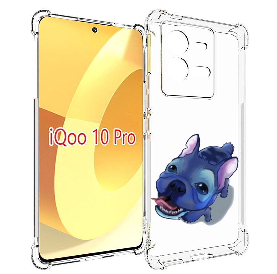 

Чехол MyPads Синий Пес для Vivo iQOO 10 Pro, Прозрачный, Tocco