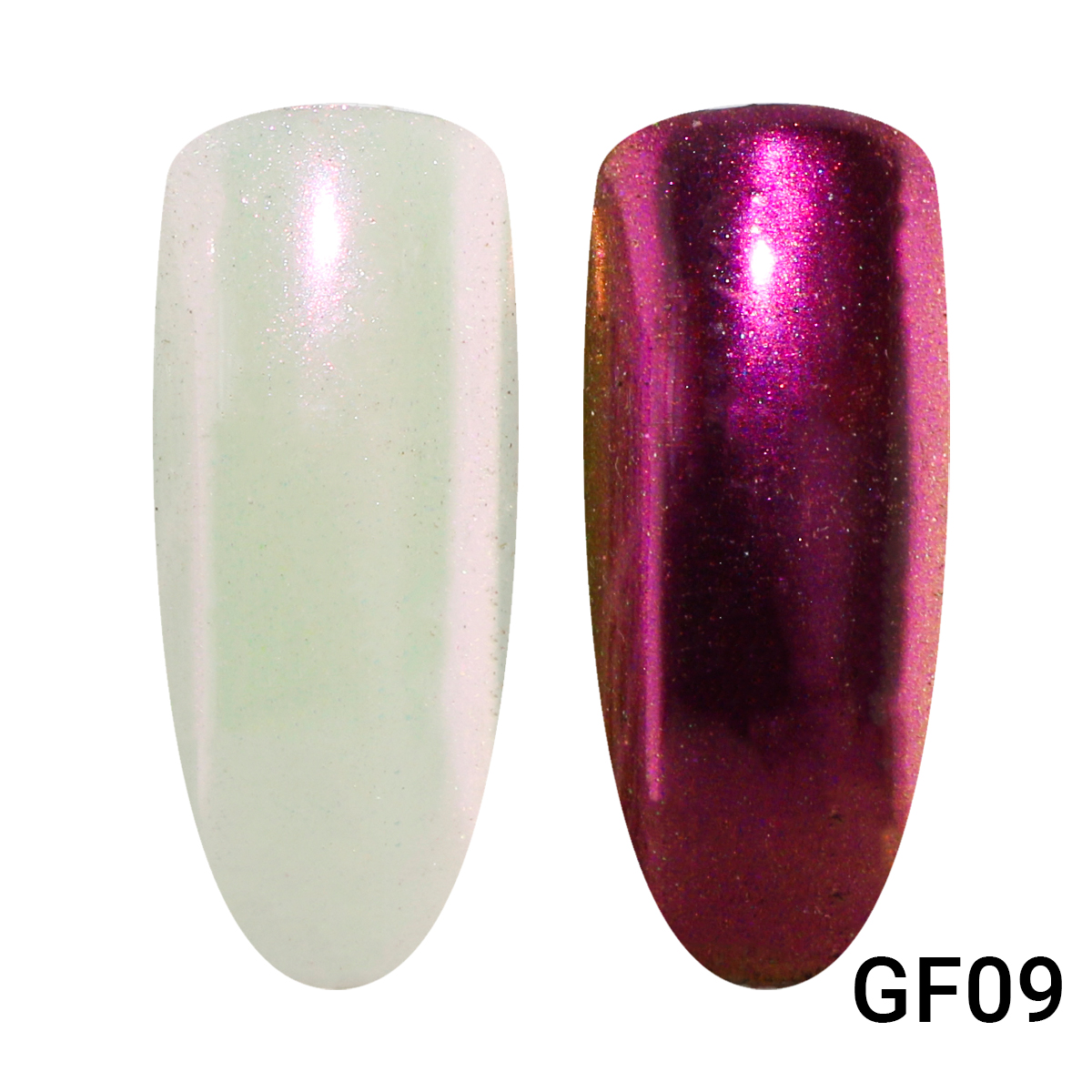 Втирка для ногтей Global Fashion Aurora pigment gold green GF09 de la ro жидкость для обезжиривания 300