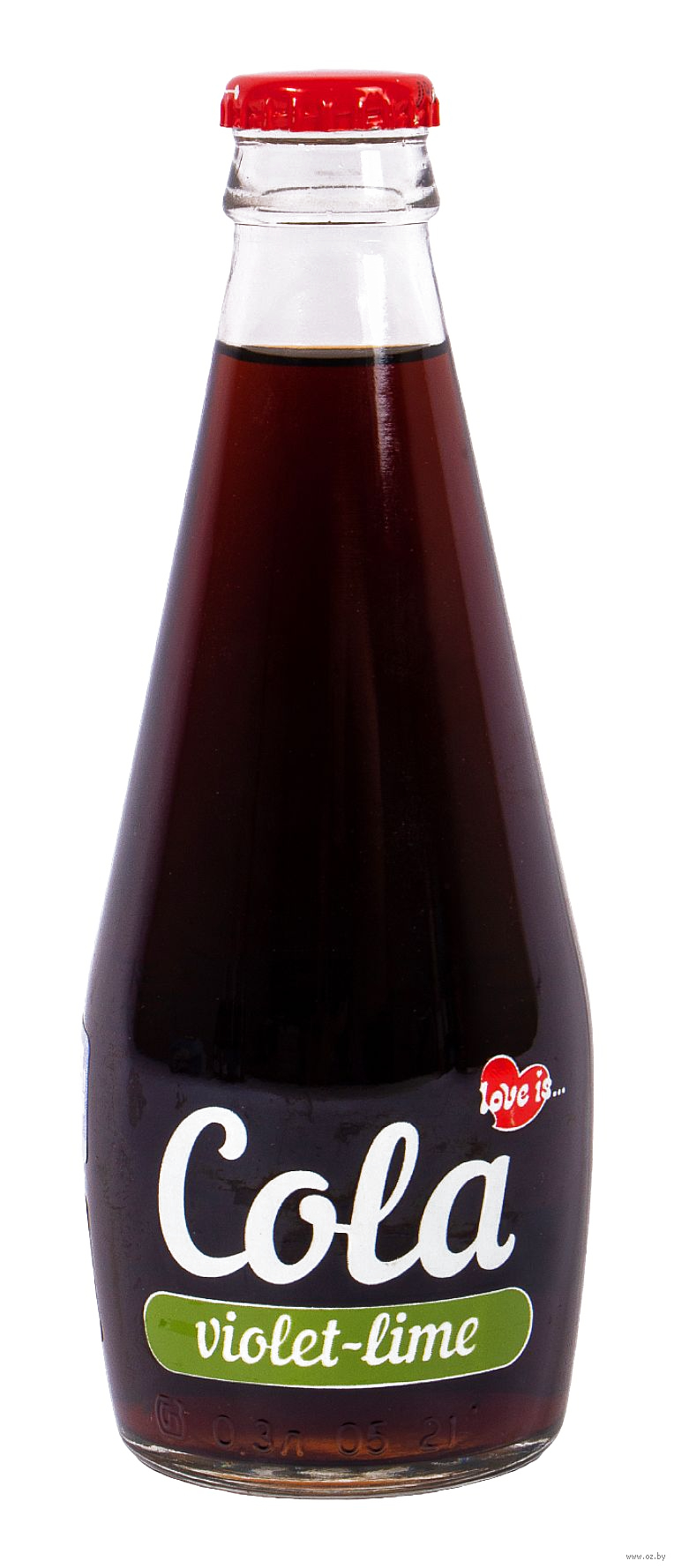 Напиток Love is Кола безалкогольный, газированный, со вкусом фиалки и лайма, 300 мл