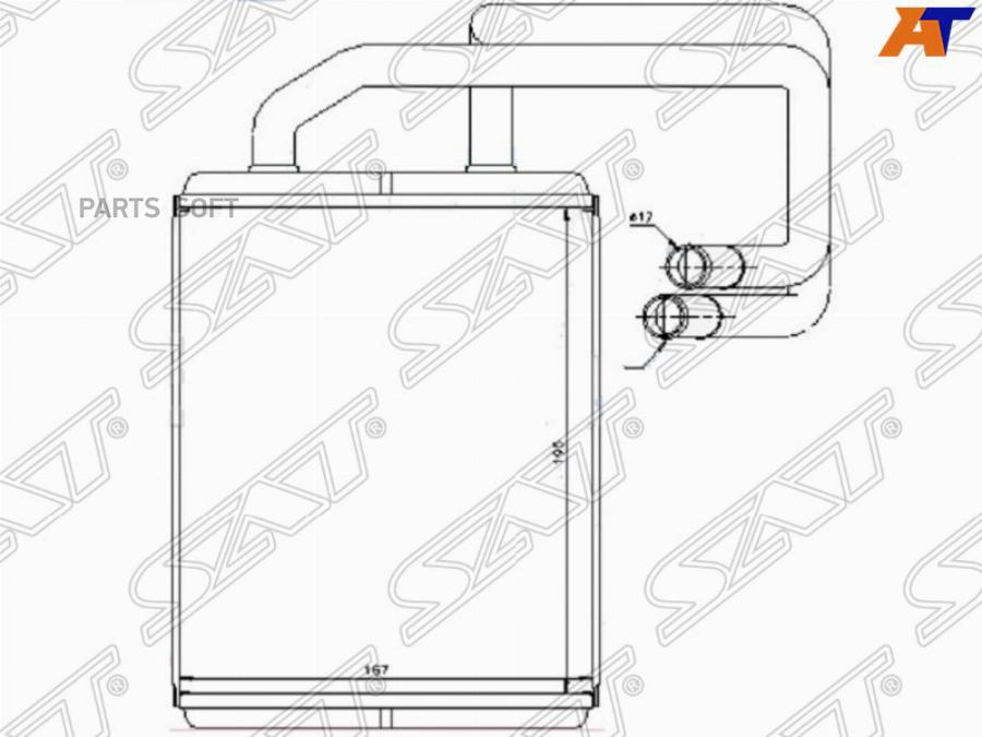 

SAT Радиатор отопителя салона KIA CERATO 04-09