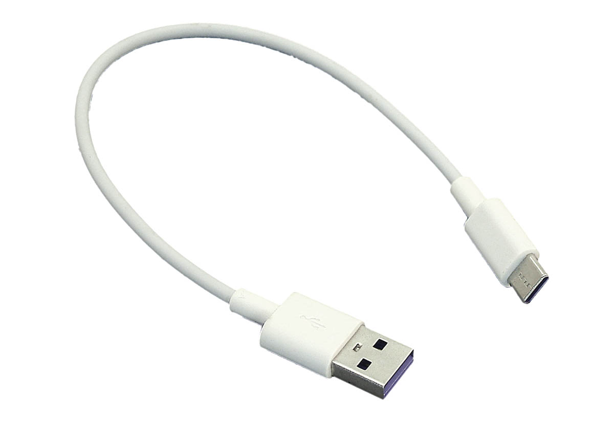 

Кабель для зарядки USB - USB Type-C (Короткий), 25cm. Белый, 077392