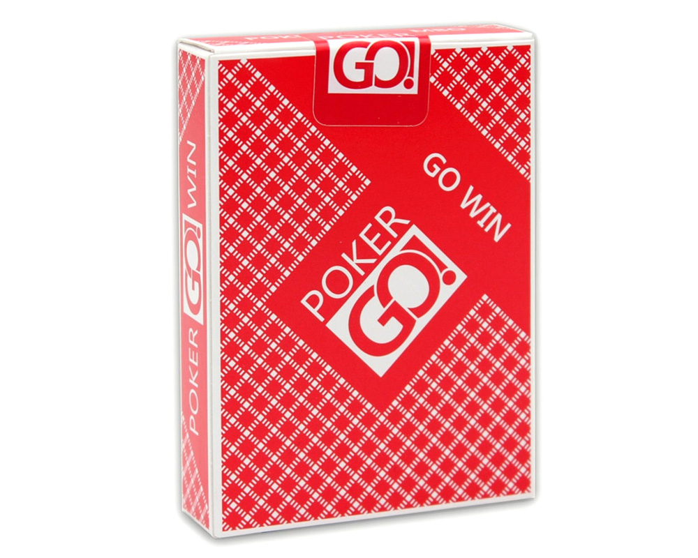 

Игральные карты серия "PokerGo" red 54 шт/колода (poker size index jumbo, 63*88 мм), ИН-9064