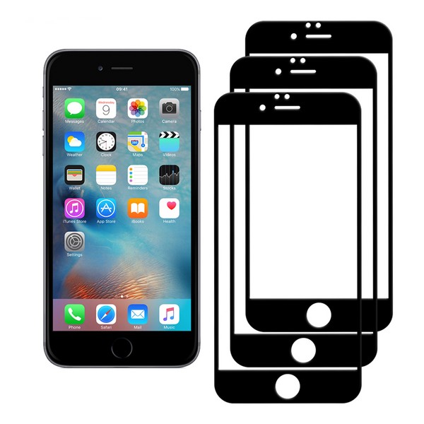 

Комплект из 3х стекол Krutoff для iPhone 6/6S черное
