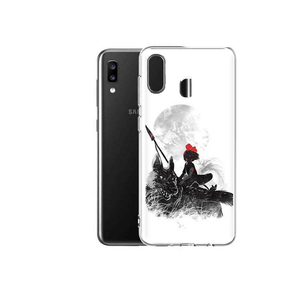 

Чехол MyPads Tocco для Samsung Galaxy A20 мононоке, Прозрачный, Tocco