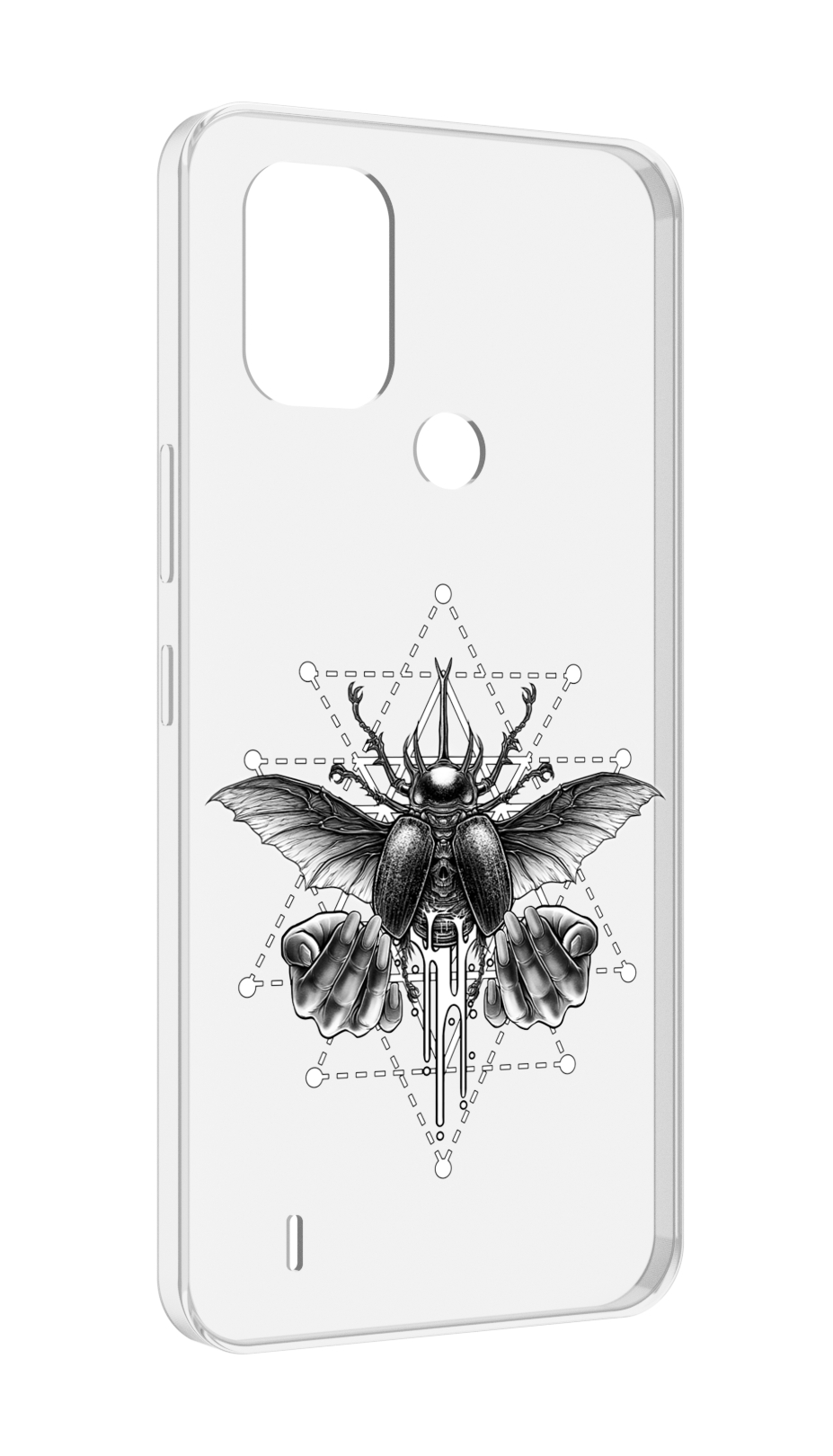 

Чехол MyPads скарабей для Nokia C31, Прозрачный, Tocco