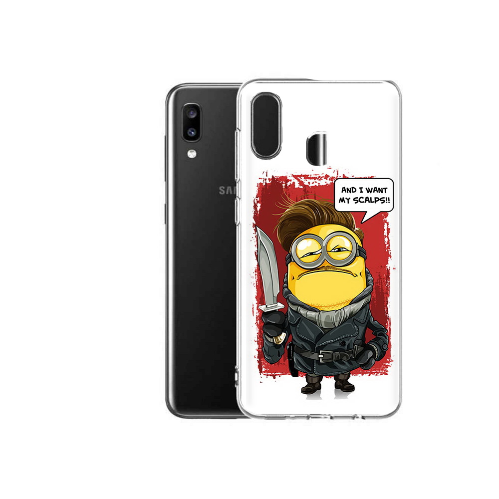 

Чехол MyPads Tocco для Samsung Galaxy A20 миньон убийца, Прозрачный, Tocco