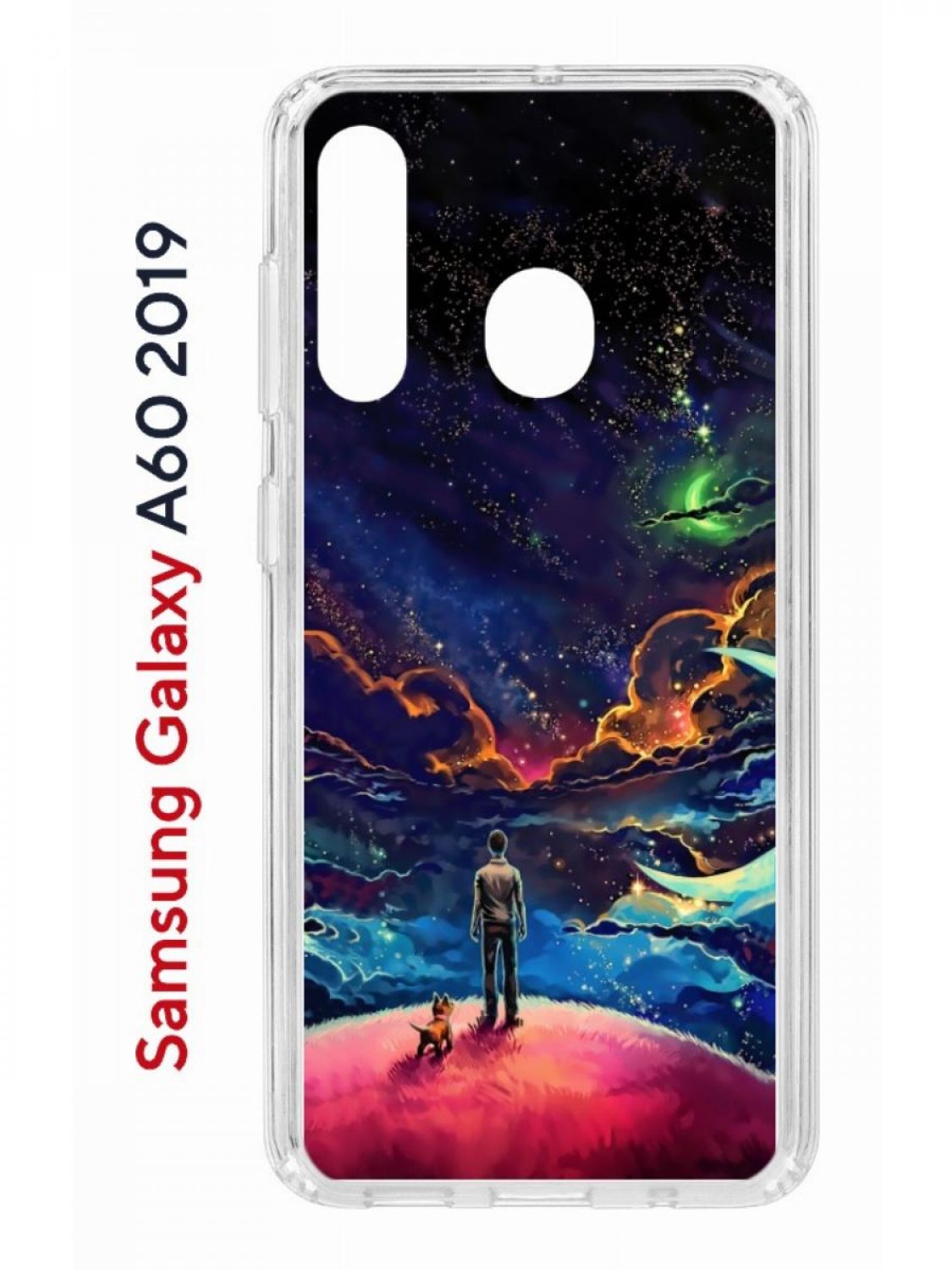 Чехол на Samsung A60 2019 с принтом Kruche Print Маленький принц противоударный бампер