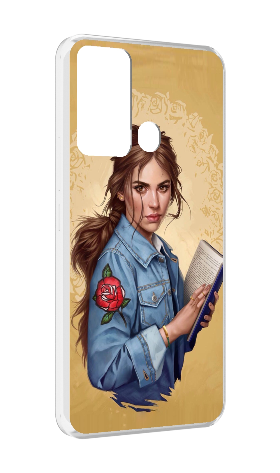 

Чехол MyPads девушка-в-бежевом-фоне для Infinix Hot 12i, Прозрачный, Tocco