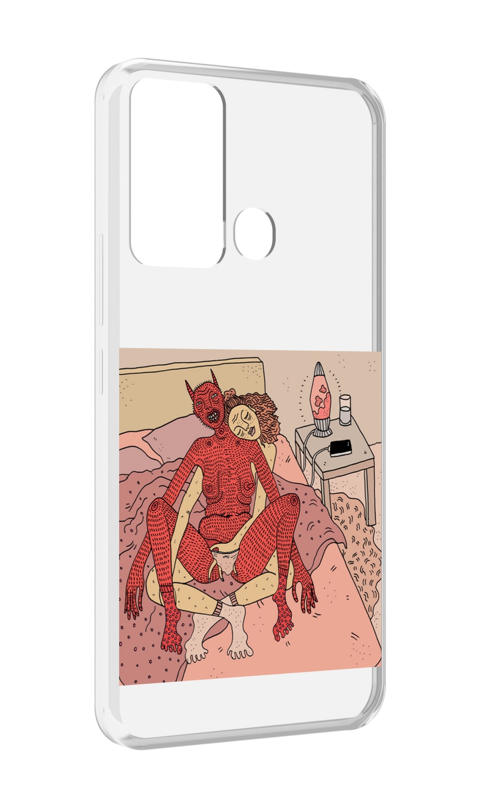

Чехол MyPads девушка-без-кожи для Infinix Hot 12i, Прозрачный, Tocco