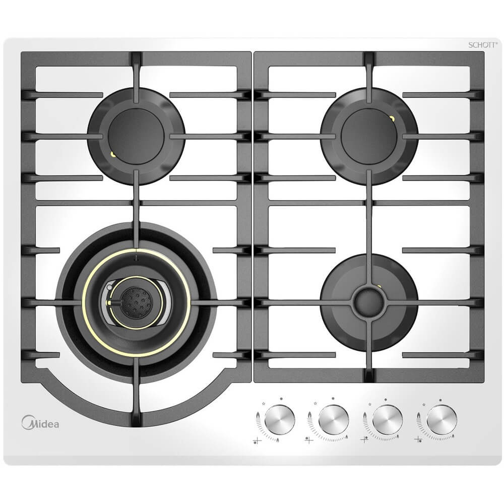 

Встраиваемая варочная панель газовая Midea MG696VGW белый, MG696VGW