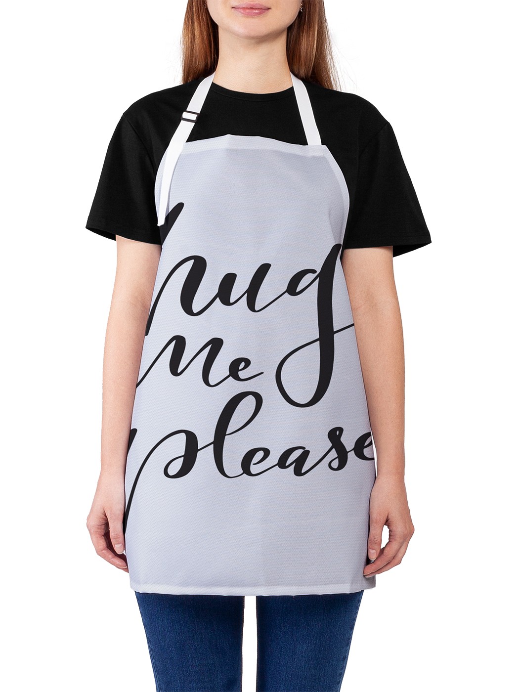 

Фартук женский JoyArty для готовки "Обними меня, пожалуйста", универсальный размер