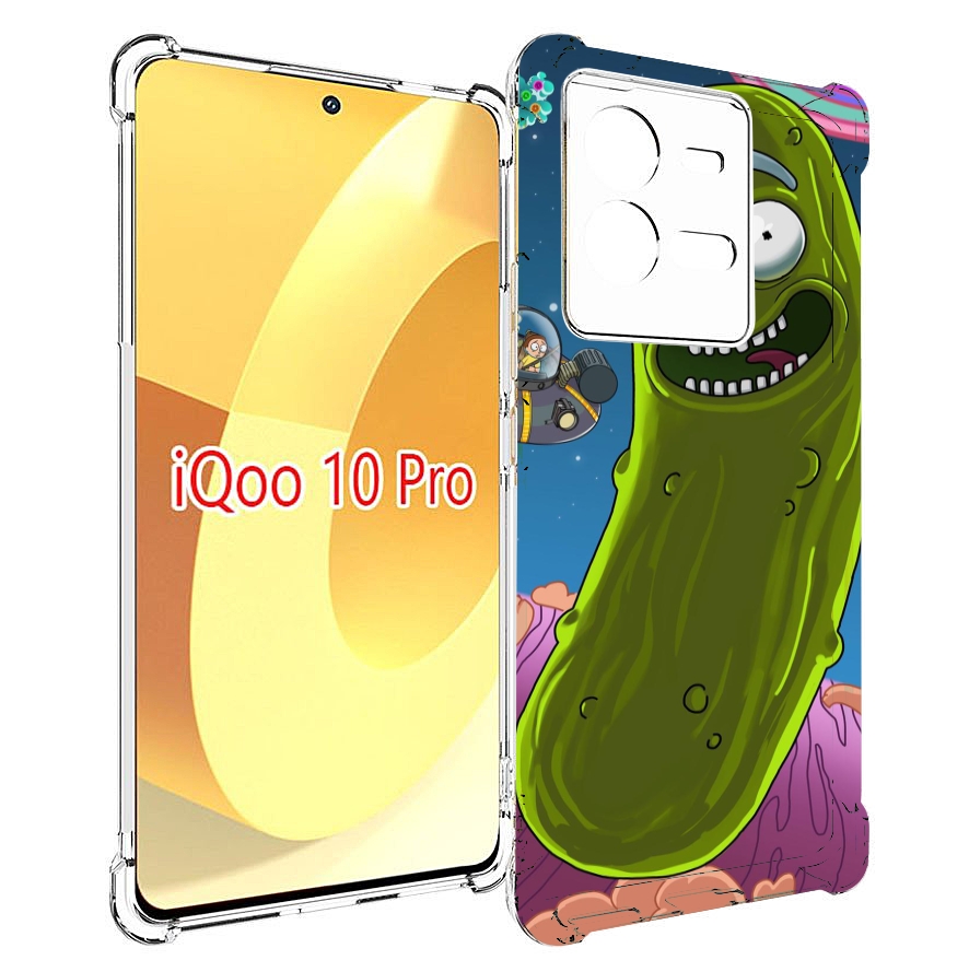 

Чехол MyPads Рик огурец для Vivo iQOO 10 Pro, Прозрачный, Tocco