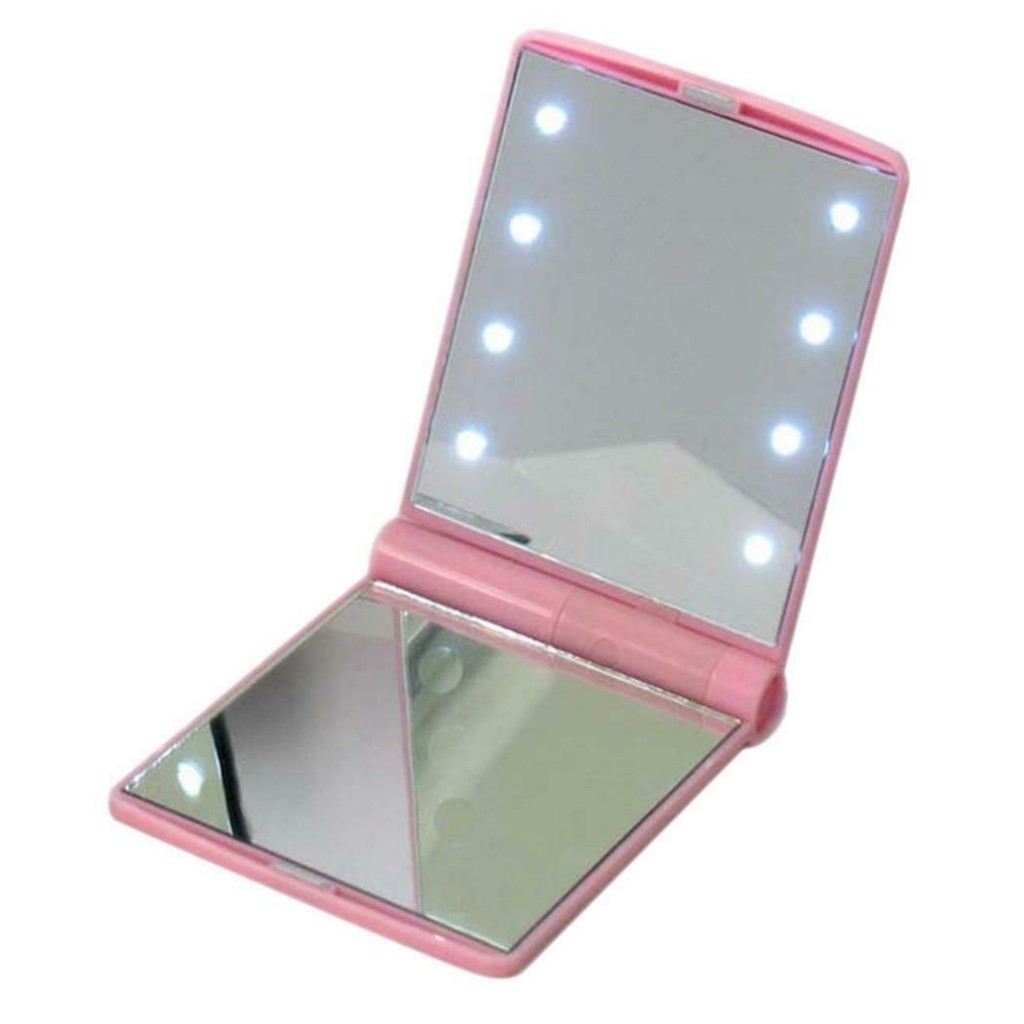 фото Косметическое карманное зеркало с подсветкой из светодиодов led light mirror nobrand