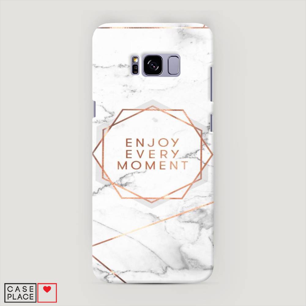 

Чехол Awog "Enjoy every moment мрамор" для Samsung Galaxy S8 +, 24820-5