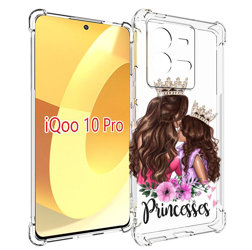 

Чехол MyPads Принцессы женский для Vivo iQOO 10 Pro, Прозрачный, Tocco