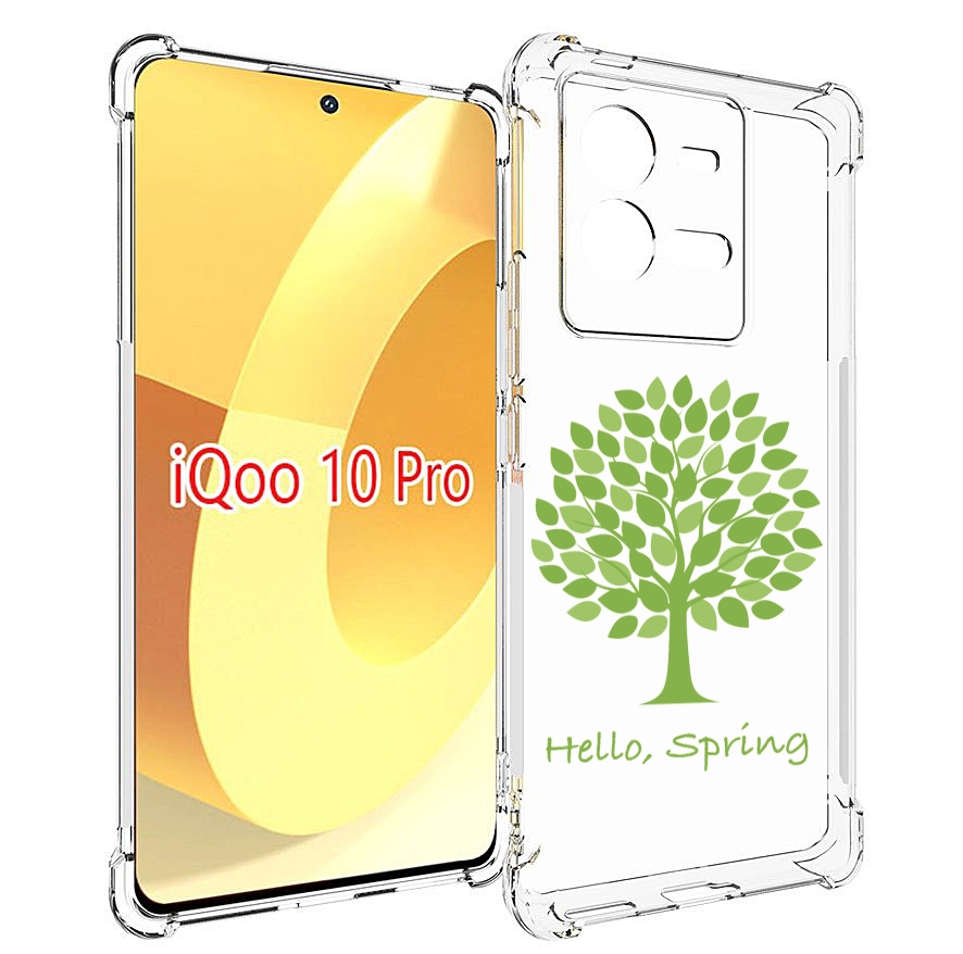 

Чехол MyPads Привет-весна для Vivo iQOO 10 Pro, Прозрачный, Tocco
