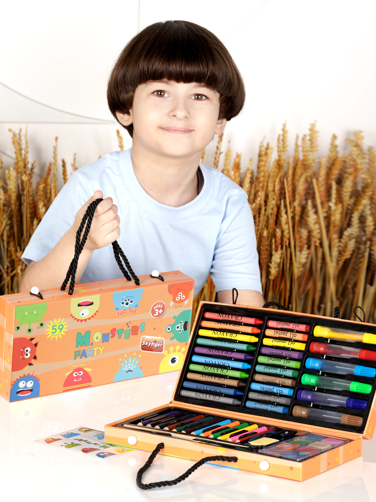 Детский набор для рисования Skytiger Монстры 59 предм
