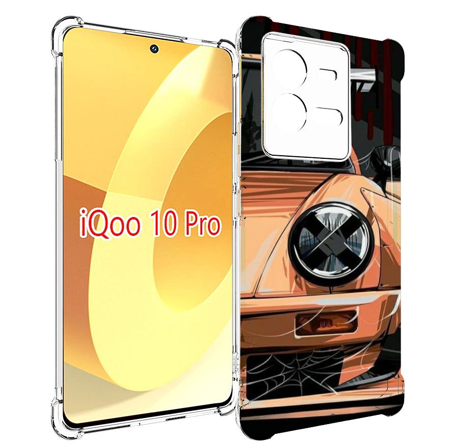 

Чехол MyPads Порш мужской для Vivo iQOO 10 Pro, Прозрачный, Tocco