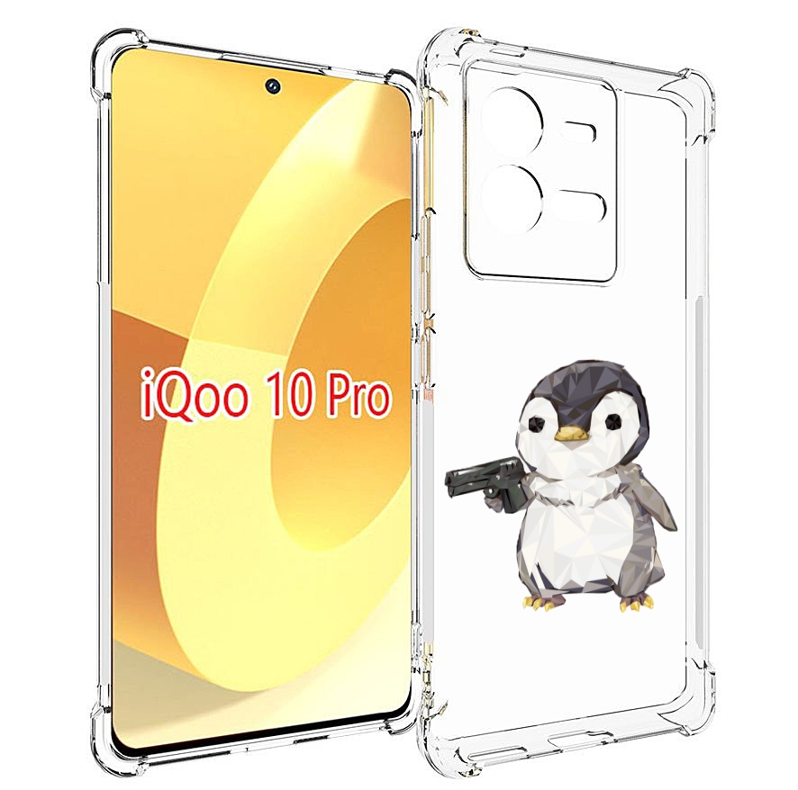 

Чехол MyPads Пингвин детский для Vivo iQOO 10 Pro, Прозрачный, Tocco