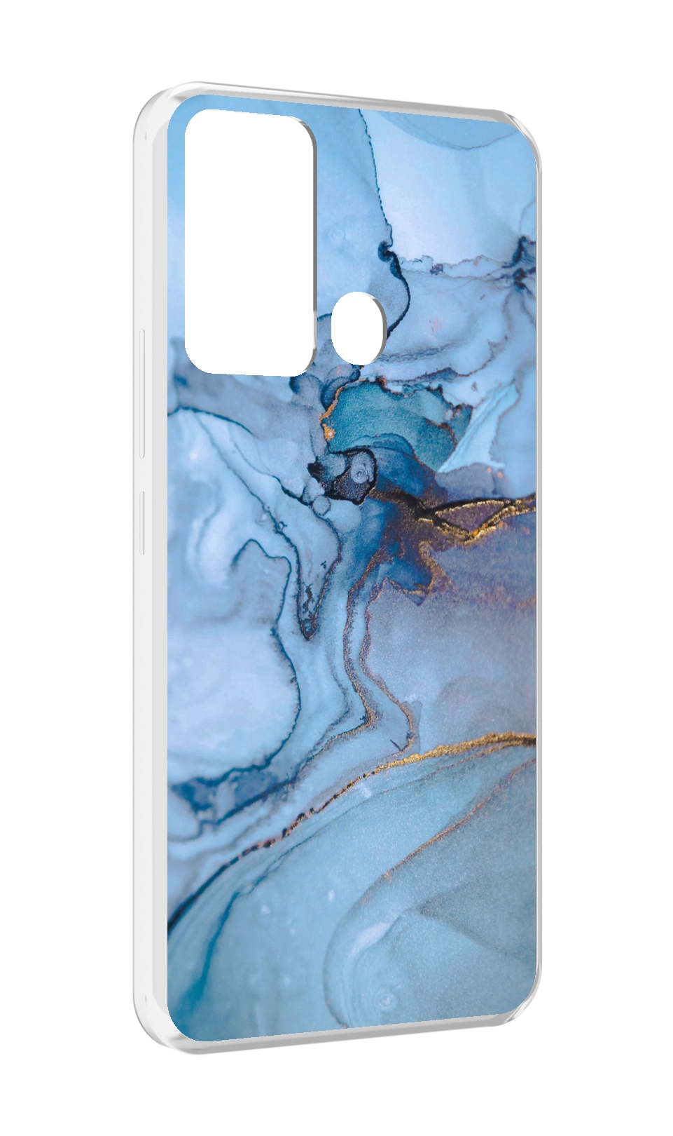 

Чехол MyPads голубой мрамор для Infinix Hot 12i, Прозрачный, Tocco