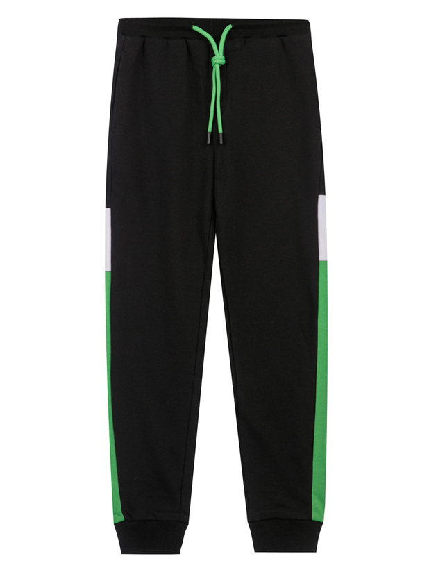 

Брюки детские PlayToday 32211046, черный, зеленый, белый, р.176, 32211046