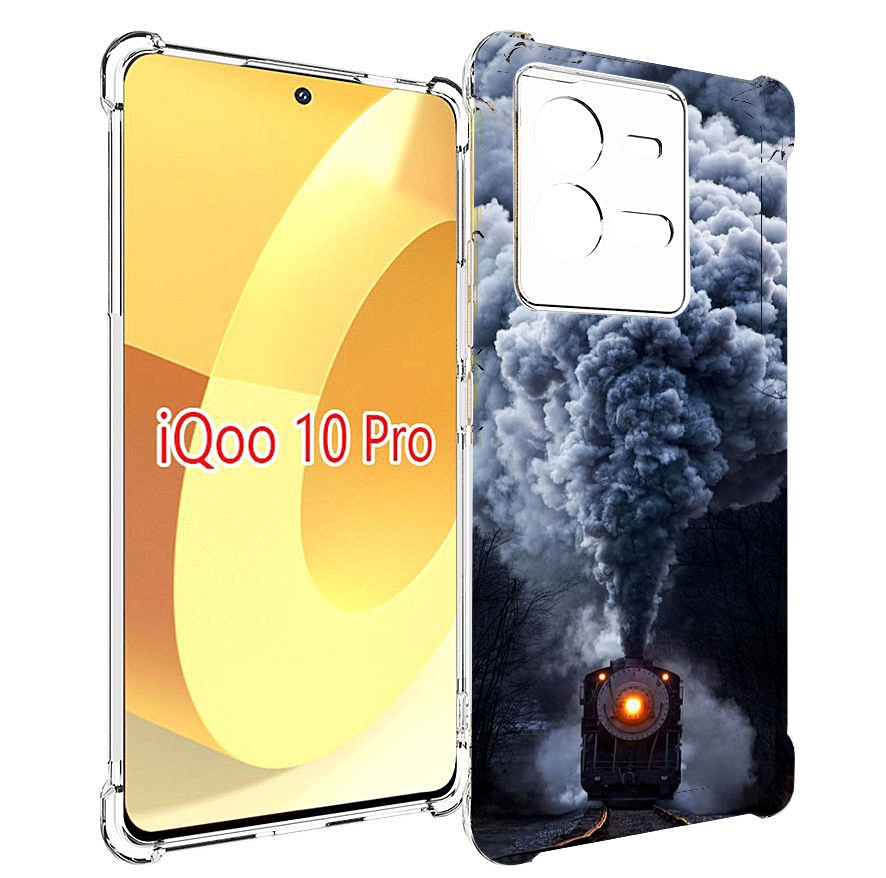 

Чехол MyPads Паровоз для Vivo iQOO 10 Pro, Прозрачный, Tocco