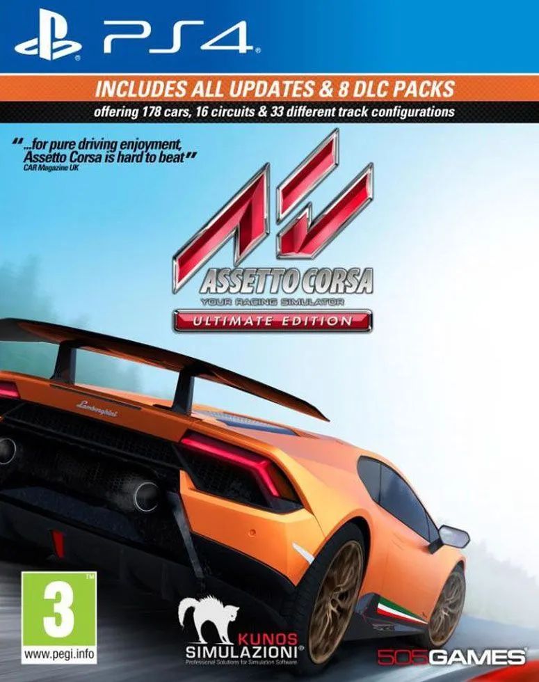 

Игра Assetto Corsa Ultimate Edition (русские субтитры) (PS4), Assetto Corsa