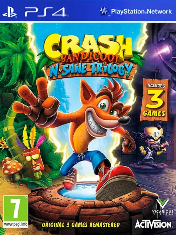 Игра Crash Bandicoot N. Sane Trilogy (PS4) (английская версия)