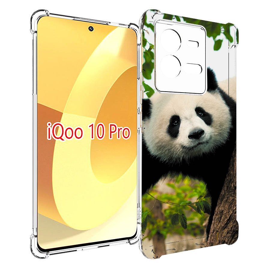 

Чехол MyPads Панда-на-дереве для Vivo iQOO 10 Pro, Прозрачный, Tocco