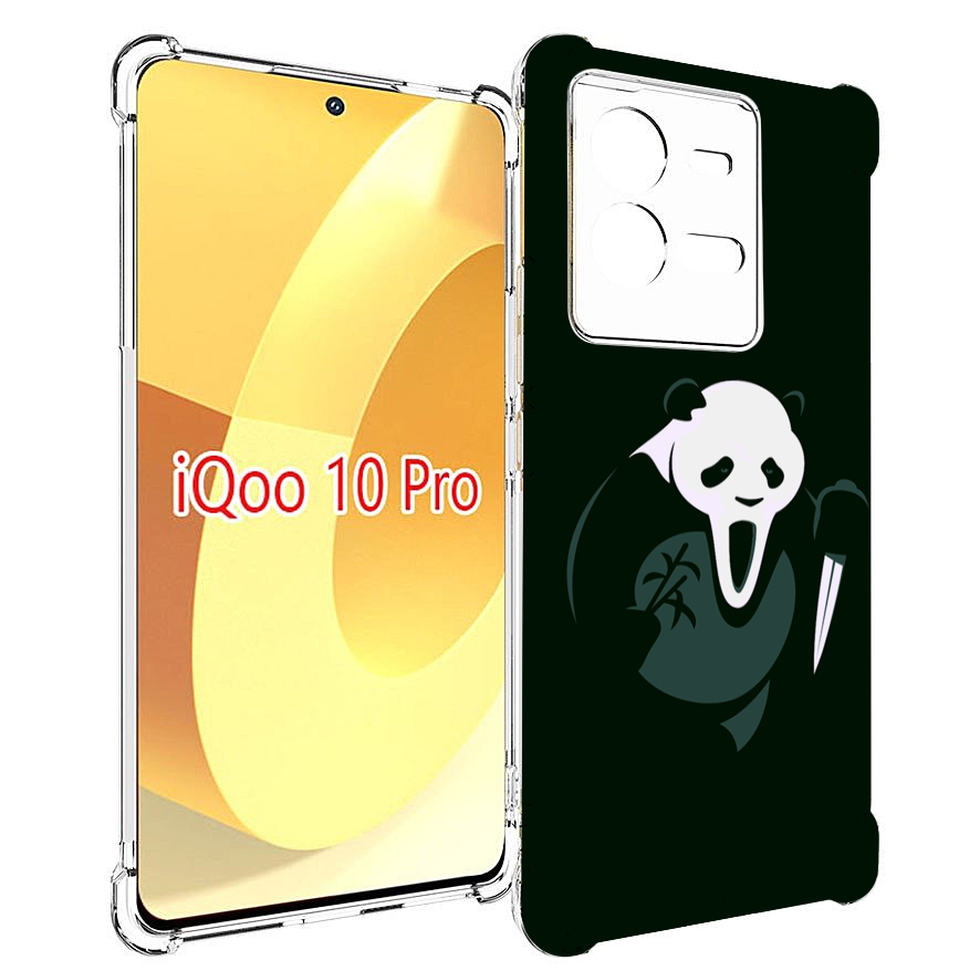 

Чехол MyPads Панда-крик для Vivo iQOO 10 Pro, Прозрачный, Tocco