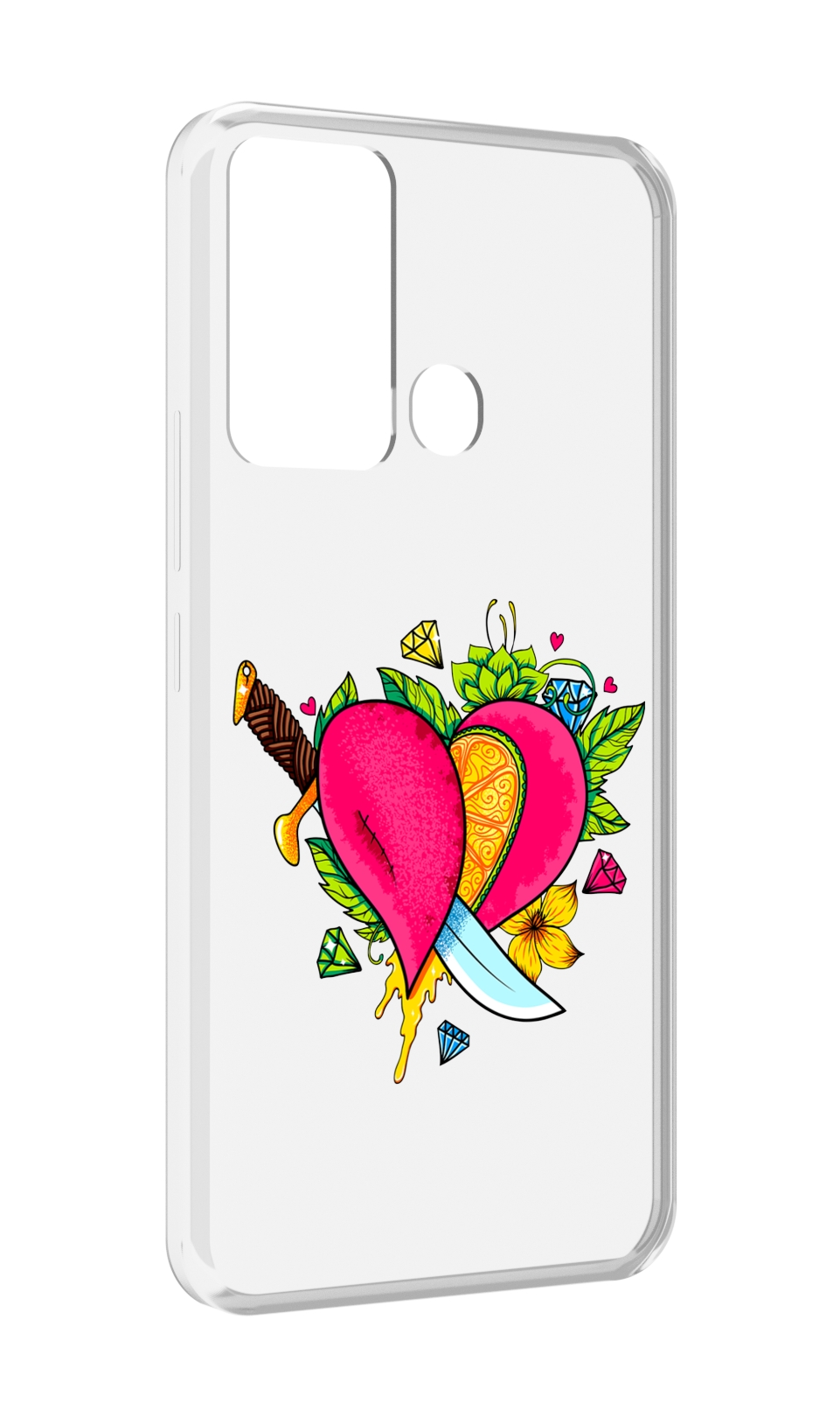 

Чехол MyPads Фруктовое сердце для Infinix Hot 12i, Прозрачный, Tocco