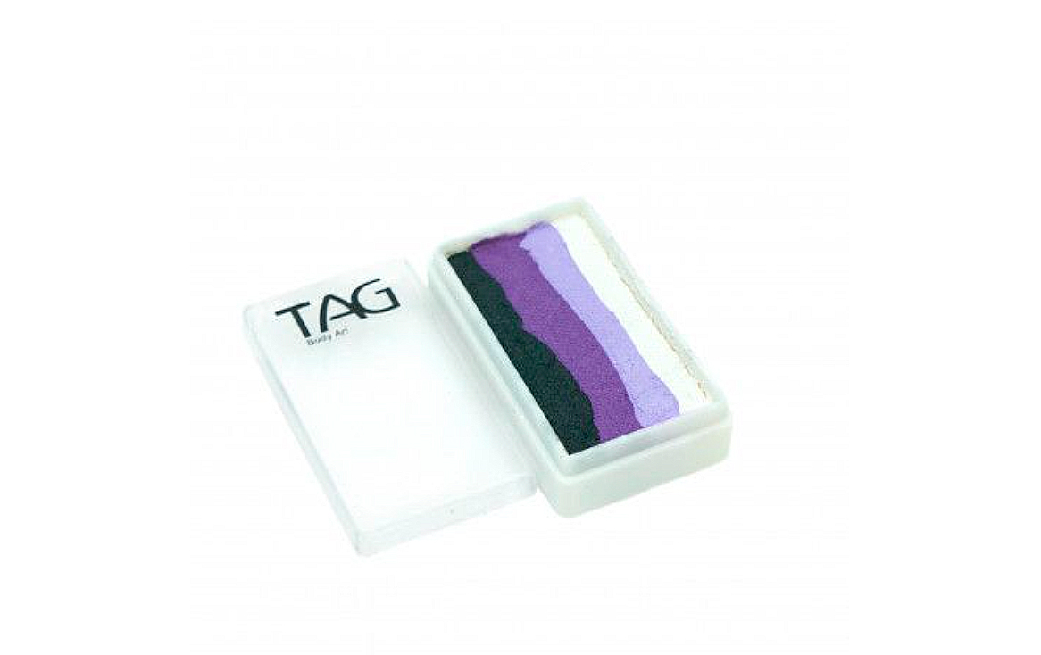 Профессиональный гипоаллергенный аквагрим Сплит-кейк TAG Черный Ирис, 30г, 4 цвета