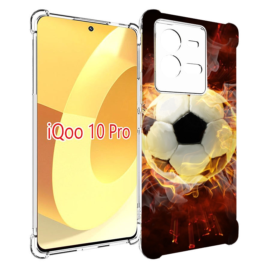 

Чехол MyPads Огненный-мяч для Vivo iQOO 10 Pro, Прозрачный, Tocco