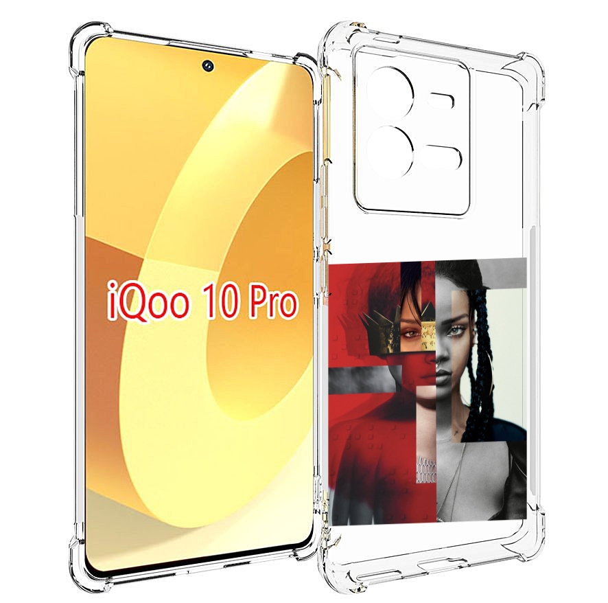 

Чехол MyPads Обложка-Рианна для Vivo iQOO 10 Pro, Прозрачный, Tocco