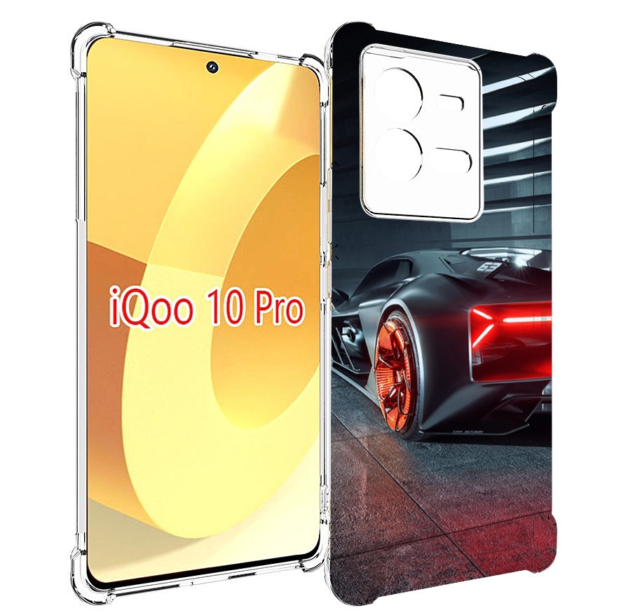 

Чехол MyPads Ночной-город мужской для Vivo iQOO 10 Pro, Прозрачный, Tocco
