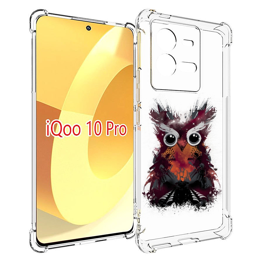 

Чехол MyPads Необычная сова для Vivo iQOO 10 Pro, Прозрачный, Tocco