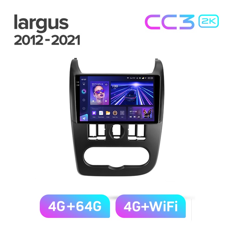 Магнитола TEYES LADA LARGUS 2009-2020г CC3 2K 464ГБ 3789000₽
