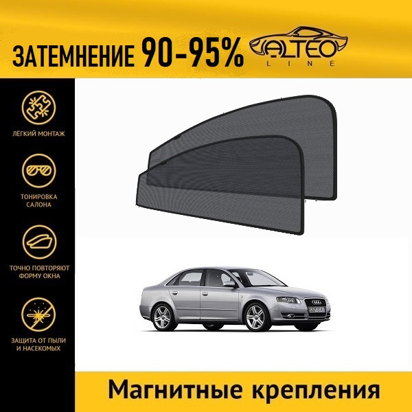 

Автошторки ALTEO PREMIUM на Audi A4 (В7) седан (2004-2008) седан