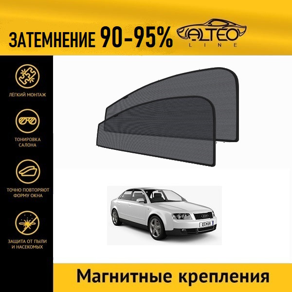 

Автошторки ALTEO PREMIUM на Audi A4 (В6) седан (2000-2004)