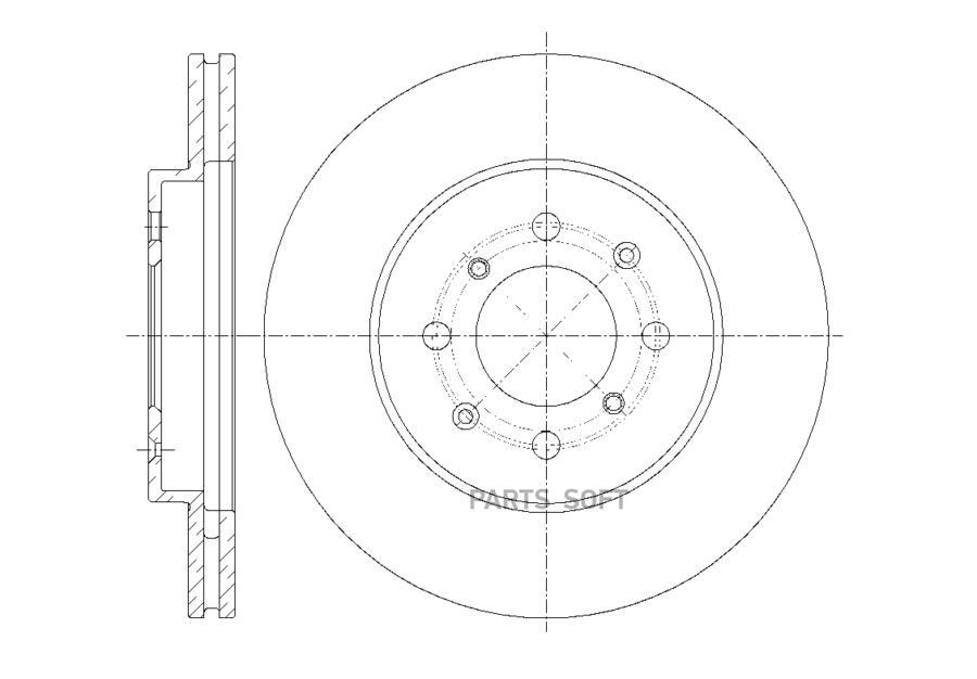 G-BRAKE GR20772 GR-20772_Диск тормозной 1шт