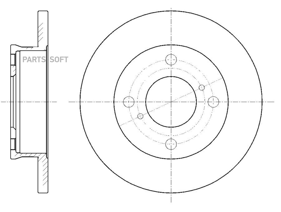 G-BRAKE GR01671 ДИСК ТОРМОЗНОЙ G-BRAKE GR-01671 (G-BRAKE) () 1шт