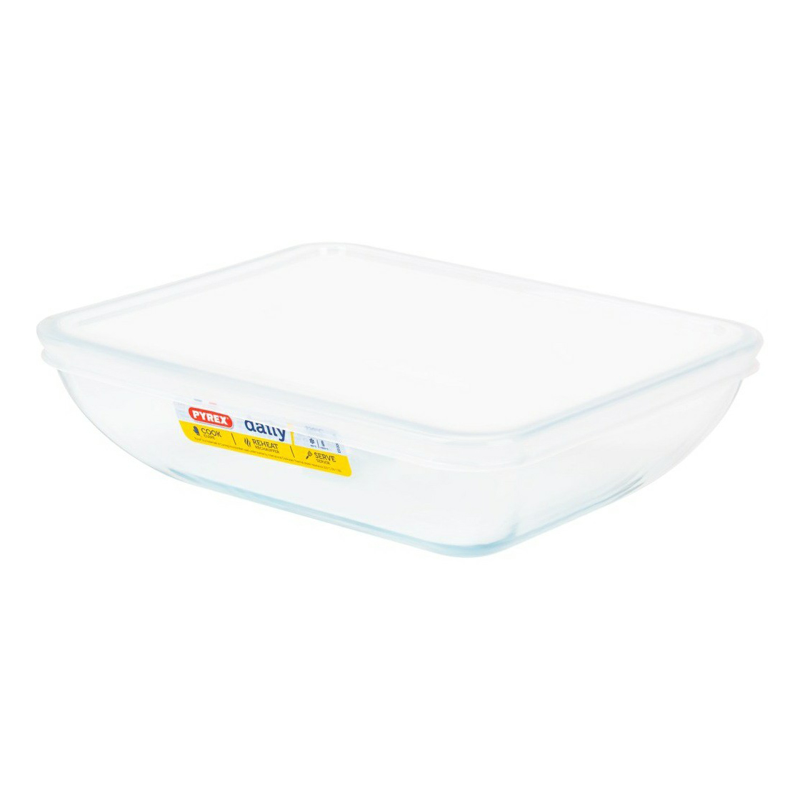 фото Форма для запекания pyrex с крышкой прямоугольная 22 x 17 x 6 см 1,3 л