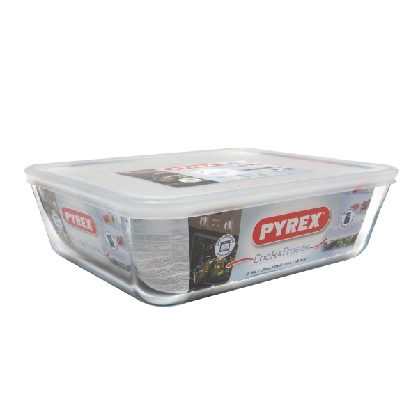 фото Форма для запекания pyrex с крышкой 2 л