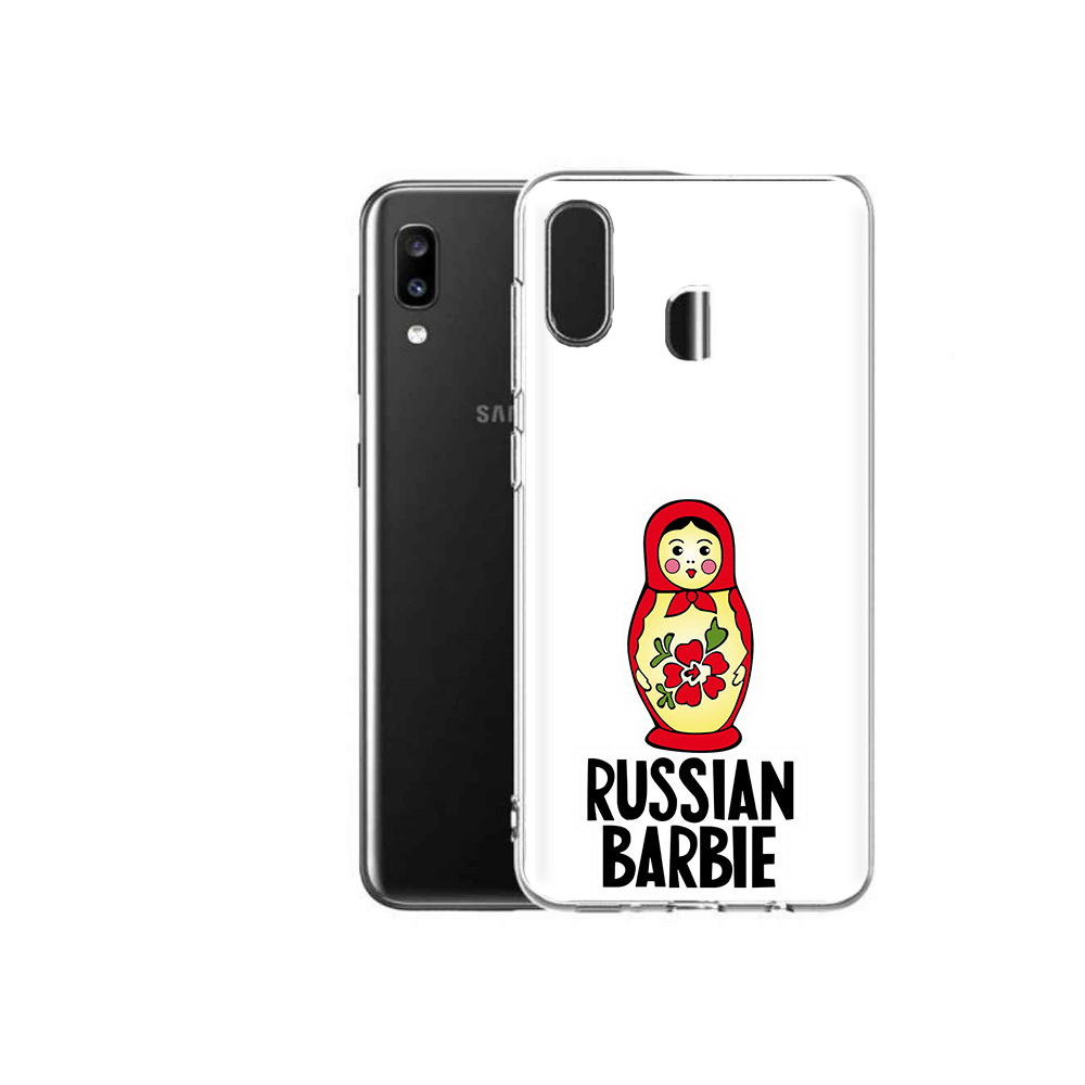 

Чехол MyPads Tocco для Samsung Galaxy A20 матрешка, Прозрачный, Tocco