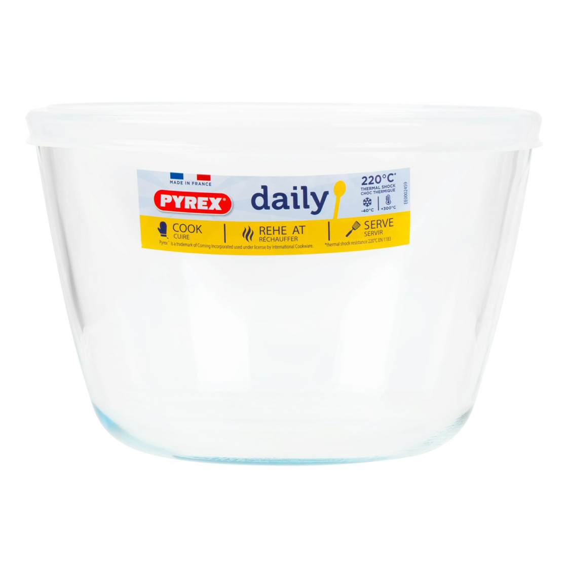 фото Форма для запекания pyrex daily с крышкой круглая 17 х 17 х 12 см 1,6 л