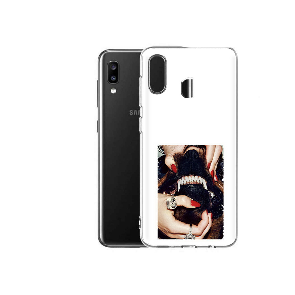 

Чехол MyPads Tocco для Samsung Galaxy A20 маникюр, Прозрачный, Tocco