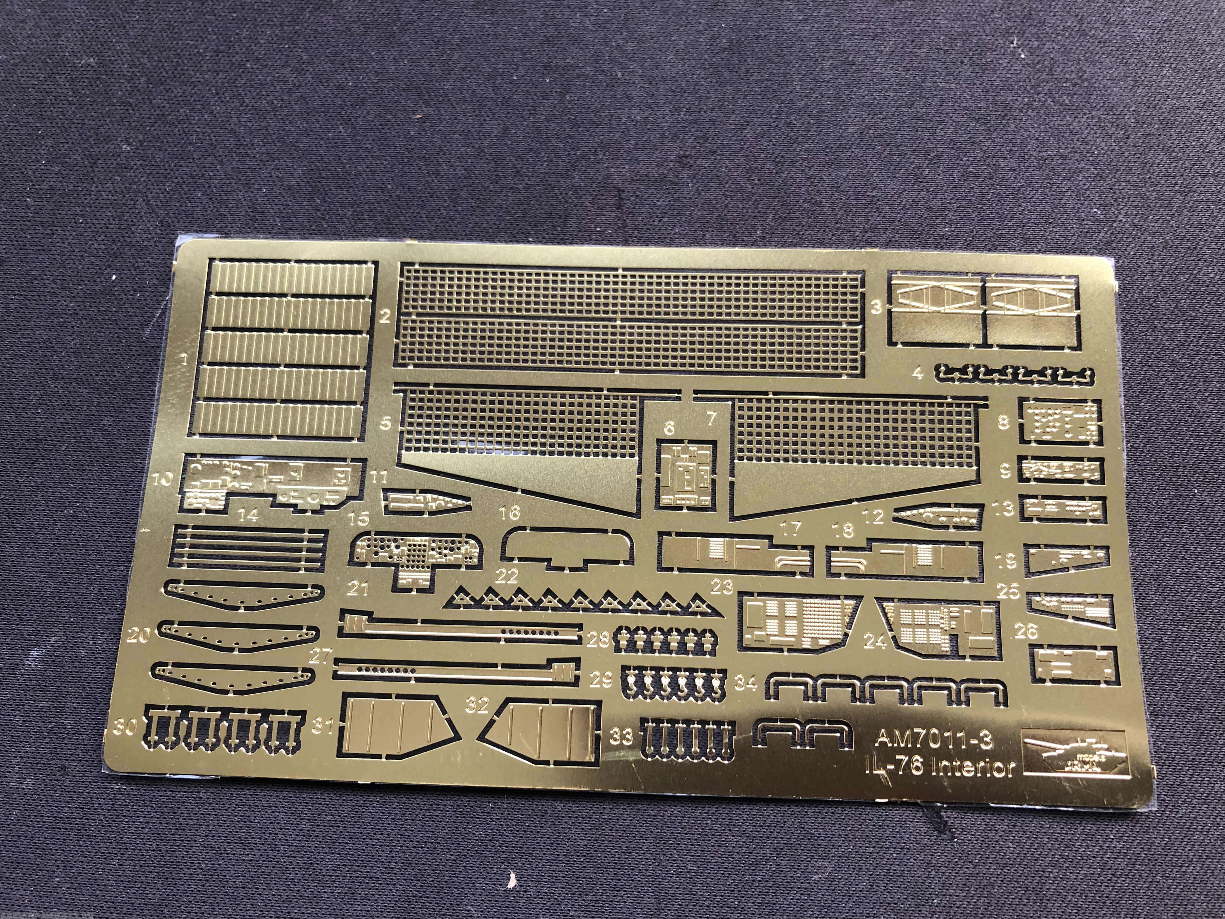 AM7011-3 Фототравление для Ил-76. Интерьер 1/144