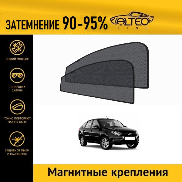 

Автошторки на магнитах ALTEO на LADA Гранта лифтбек (2018-н.в)